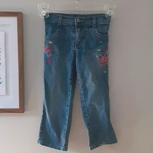 Butterfly Embroidery Jeans